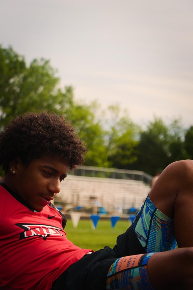 Kingston Miller Rodriguez after highjump at  spotswood 