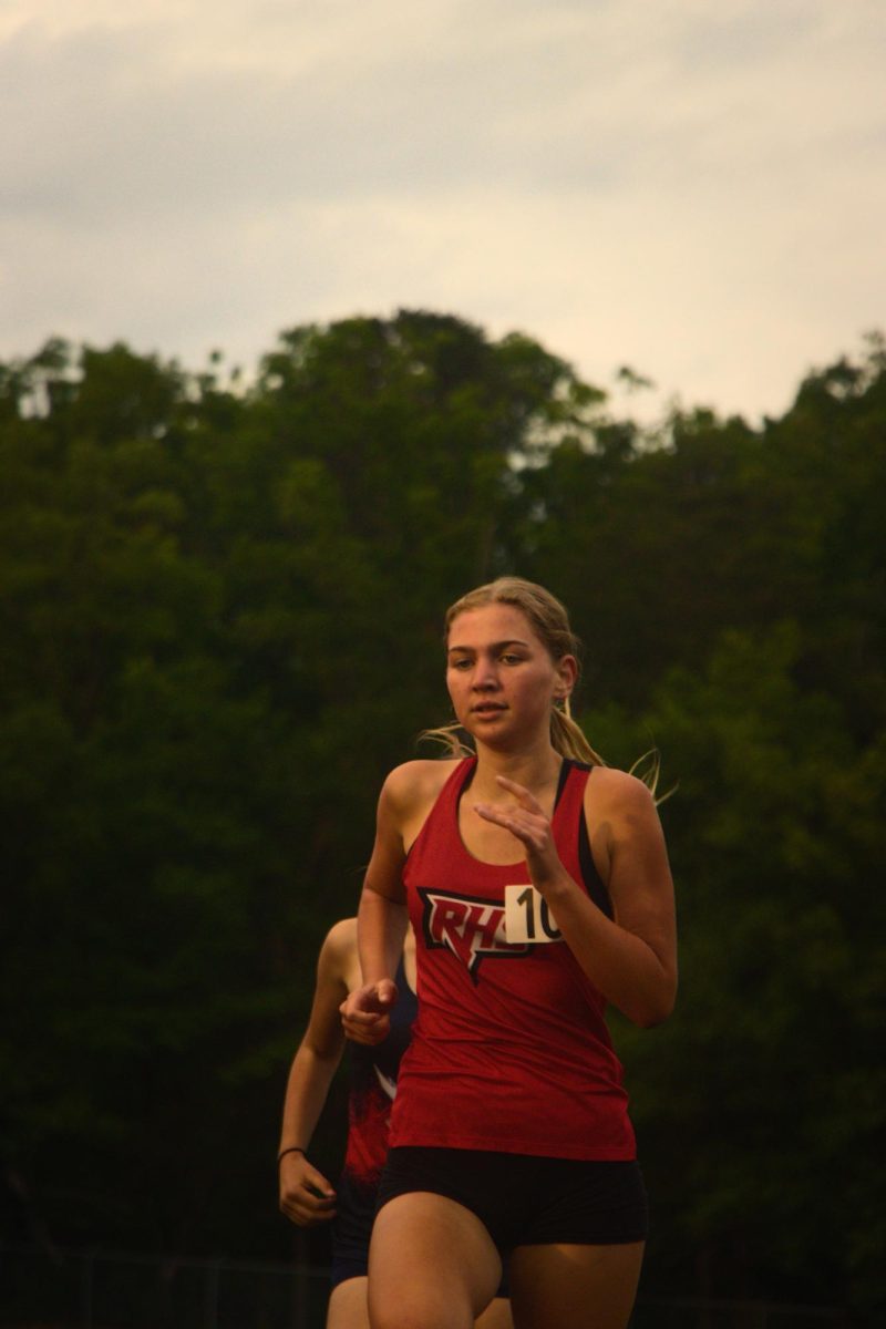 Matilda Bunn Running the girls Mile at spotswood 